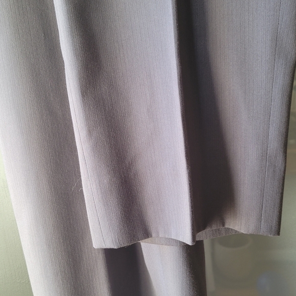 Vintage Ralph Lauren Pants W38 Plaid Polyester Rayon Rise 12" Blend Pleated Grey - Picture 5 of 11